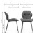 STULL OF A MARAL CARKASAS WALD Metal/Ecokuzha, Black/Black 46x52x75 cm