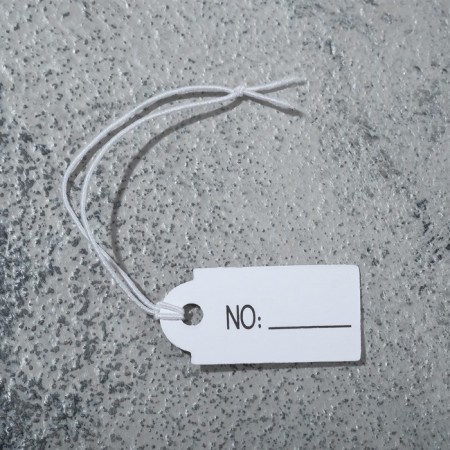 Price tag set 100pcs, 2.5 × 1.3 cm, white-silver color-2