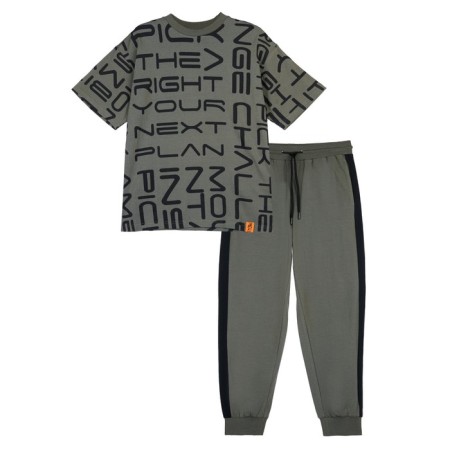 Set for a boy: T -shirt, trousers, height 134 cm-5