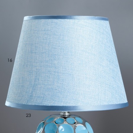 E14 40W Blue-Chromovye table lamp "Assami" 22.5x22.5x35 cm Risalux-3