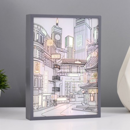 Nightlight "city" LED 3W white 3.5x15.5x21.5 cm-1