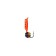 Mormyshka column with faceted ball "chameleon" (red), weight 0.3 g, size 1.5