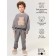 Children's suit Amarobaby Teddy, height 122 cm, gray color