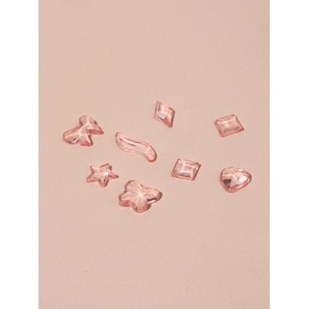 Decorative elements for decor, voluminous, translucent/pale pink color-9