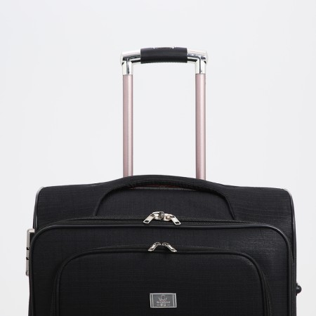 Big suitcase 28 ", a lightning department, code castle, 4 wheels, 2 outer pockets, black color-5