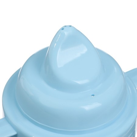 Children's Drinnik with a firm nose "Gentleman", 150 ml., With handles, blue color-10