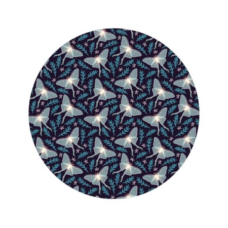 Pareo and beach rug "Moths in the night", d = 150 cm-1