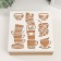 Casket tree with divisions "Collection of cups" 23.3x23.3x8 cm