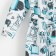 Women's robe elongated Ethel "Mint Mood", size 46-48, waffle 200g/m2, cotton