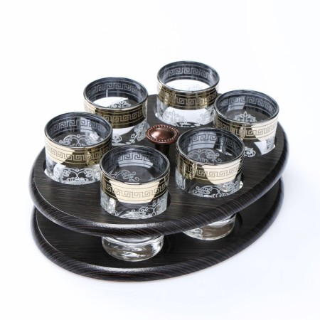 Mini-bar "Baroque" Bar Stream oval, 6 piles