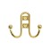 Hook furniture tundra TKD016, two -rod, gold, 4 pcs TMP
