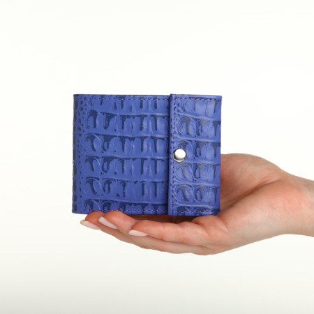 Women's wallet on the button, Textura, lilac color-9