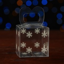 New Year. Box gift New Year's folding PVC 