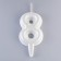 Candle in the "balls" cake, number "8", pearl, 5.5 cm