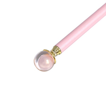 Ballpoint handle Meshu Pink Pearl, blue rod, metal case-4