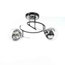 Redo chandelier 2he27 40W Black-chromium 45x30x28 cm