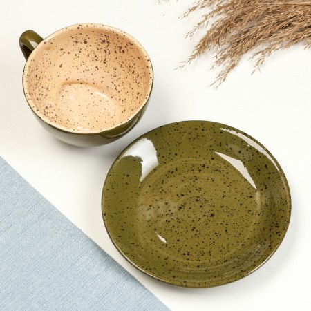 Tea couple "Elegant" 0.25l / 11x6.5cm + saucer 15cm, oasis-3