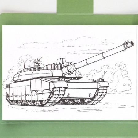 Set in a postcard: a tear -off unit with tasks and pencils "From February 23"-5