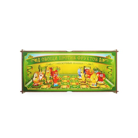 Neskoye checkers "Vegetables against fruits" 24 details-6