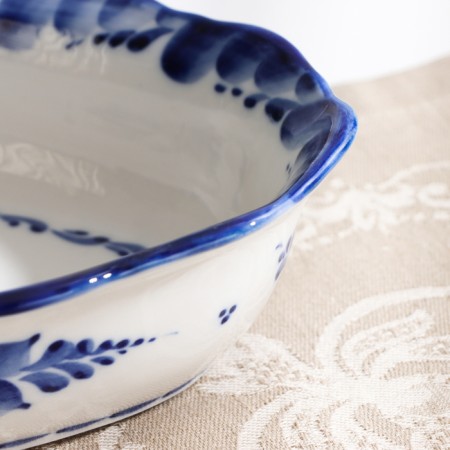 Dish "tray", deep, 36x17x6 cm, gzhel-3