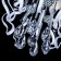 Krown 82W chandelier LED Chrome 52.5x51.5x31 cm