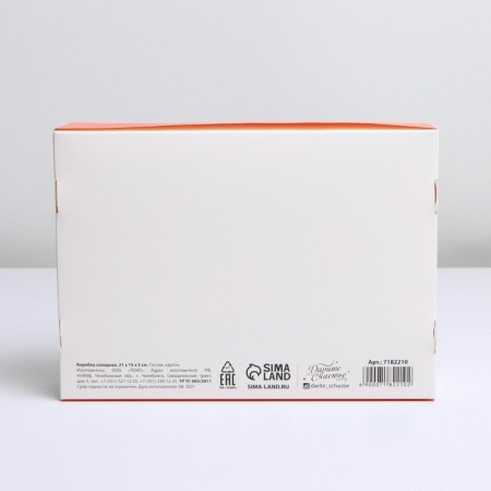 Gift folding box, packaging, "Rejoice", 21 x 15 x 5 cm-1
