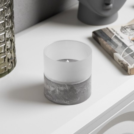 LED candle matte, 10 × 10 × 10 cm, plastic, glass, AAX2 batteries (not complete), glow warm white-1