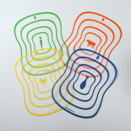 Set of boards of cutting flexible shares "Assorted", 4 pcs, 30 × 23 cm, color mix-3