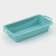 Silicone form for baking "Bread", 31.5 × 14 × 6.5 cm, turquoise color