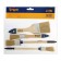 A set of tundra brushes, flat, round No. 2, No. 6, 20, 50, 20, 30 mm 4 pcs.