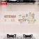 Stick on the tile "Kitchen with bulbs" 30x90 cm