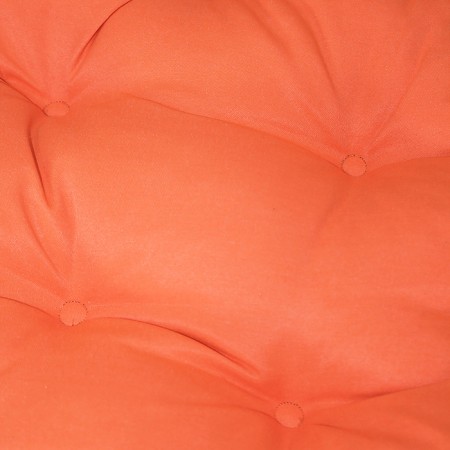 The pillow is round on the armchair waterproof D60 cm, orange color, Greta 20%, polyester 80%-3