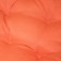 The pillow is round on the armchair waterproof D60 cm, orange color, Greta 20%, polyester 80%