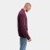 Male polo with long sleeve, burgundy color, size 48 (l)