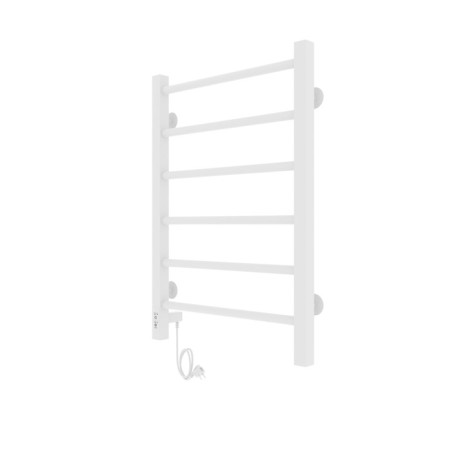 Two -heated towel rail Laris Felia CC6, 400x600 mm, 6 crossbars, left, white-6