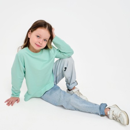 Svitshot for a girl with a kAFTAN "Basic Line" size size 30 (98-104), mint color-13