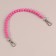 Handle for bag, beads, d = 10 mm, 30 cm, pink color