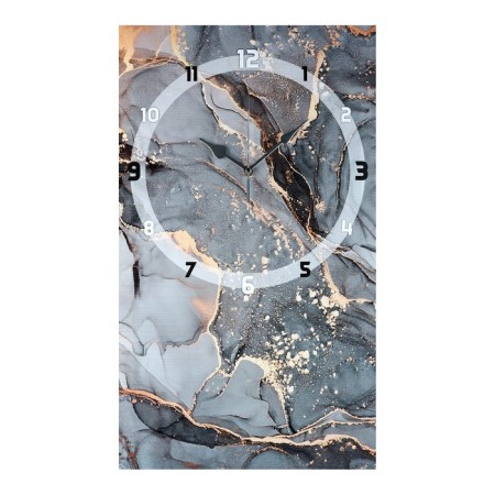 Carty watch is wall-mounted, interior "gray marble", 35 x 60 cm, on canvas, silent-1