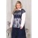 Women's tunic, size 54, blue color