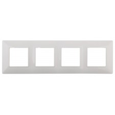 Frame for the circuit breaker for 4 posts, era Elegance, white