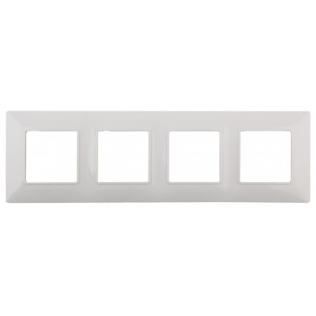 Frame for the circuit breaker for 4 posts, era Elegance, white