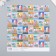 Scrapbooking paper "Travel" density 180 g 15.5x17 cm