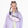 Young backpack from textiles with a zipper, 3 pockets, waist bag, pink color