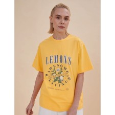 Футболка женская, размер XS, цвет жёлтый