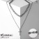 Piece "chain" a cross with two threads, the color is gray, 45 cm