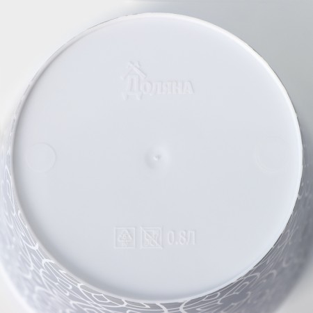 Pot for the flowers of the share "Kracle", 800 ml, the color is gray-3