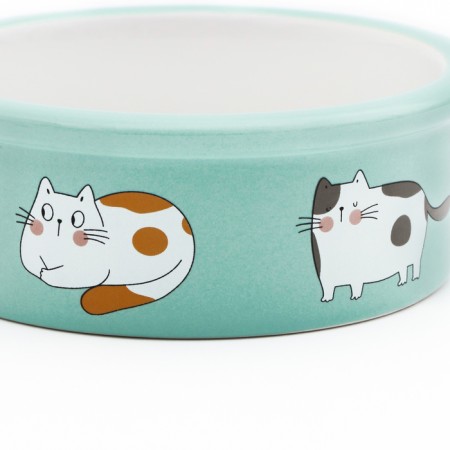 Ceramic bowls on a stand 2 x 250 ml-5