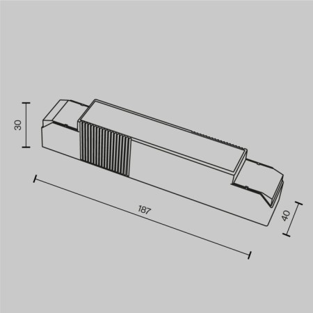 Technical PSL-DL40-S 950-1200MA, 48W, 18.7x4x3 cm, white color-3