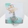 Brooch "Ballerina" AN Ler, white color in silver