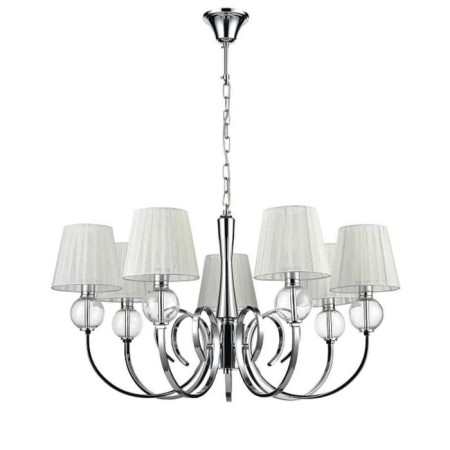PERCY chandelier, 7x40W E14, chromium color